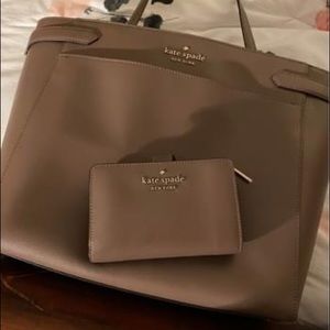 Kate spade tote and wallet